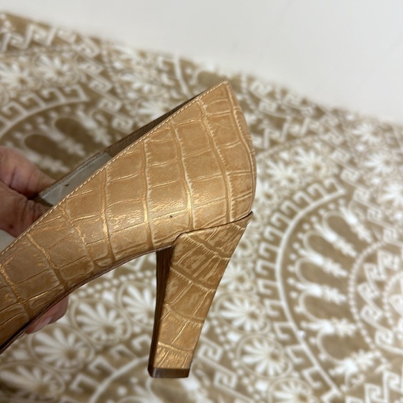 Antonio Melani Open Toe leather Heels Sz9M - Picture 3 of 7